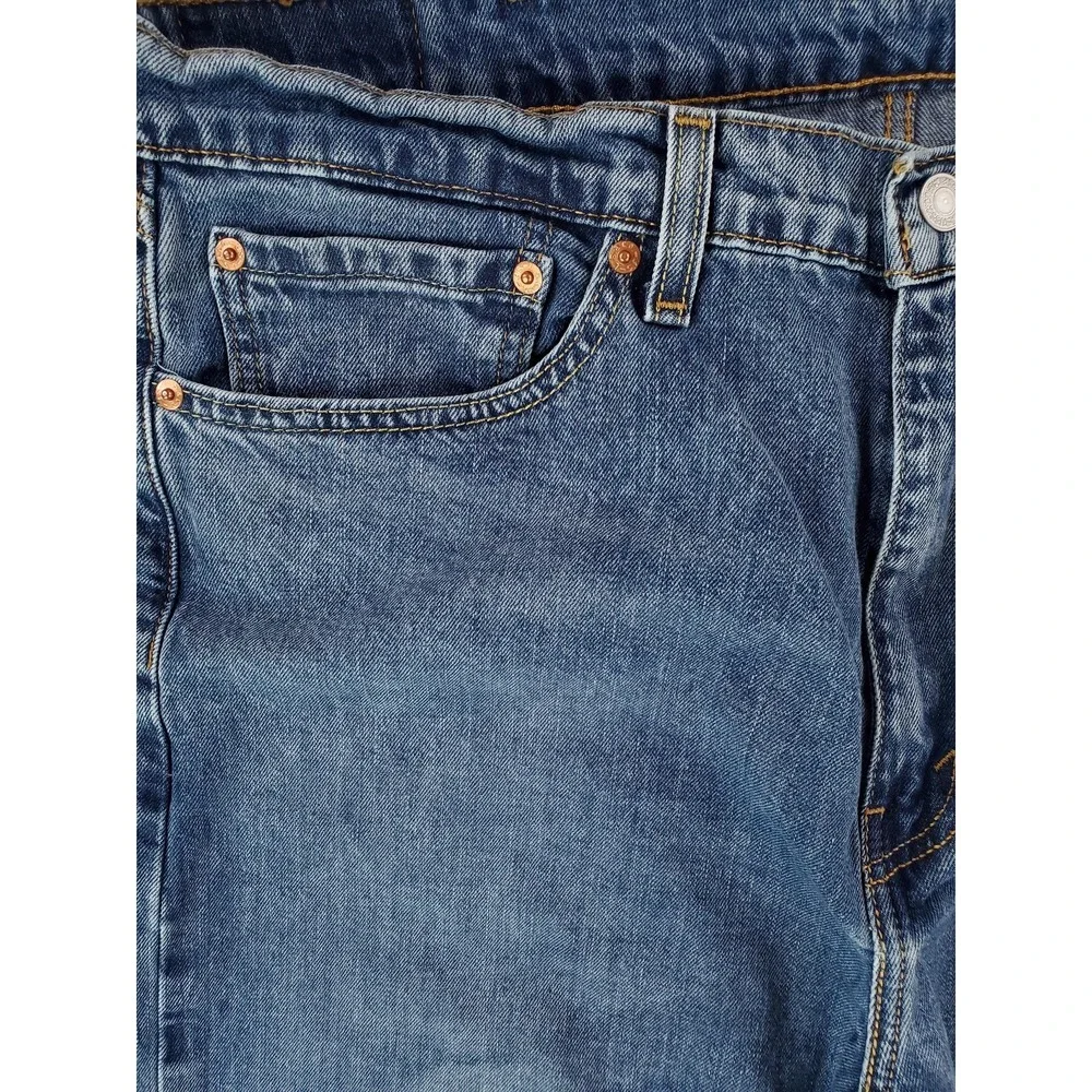 Levis 505 Jeans Mens 38x32 Blue Denim Straight Fit Medium Wash 505-1936 Classic